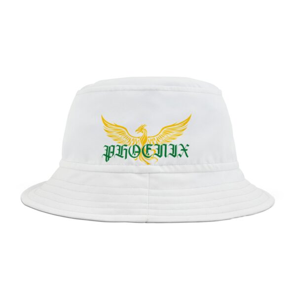 Yellow & Green Phoenix Design Bucket Hat