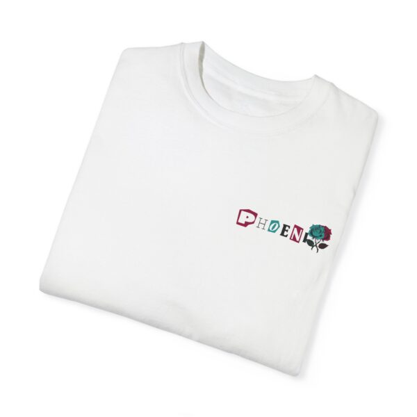 Floral phoenix Unisex Garment-Dyed T-Shirt - Image 3