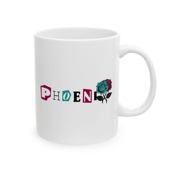 Floral Phoenix Ceramic Mug