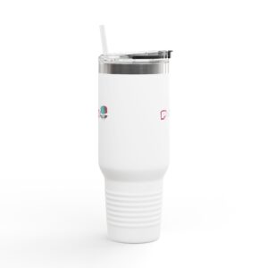 Insulated Travel Mug - 40oz with Floral Phoenix