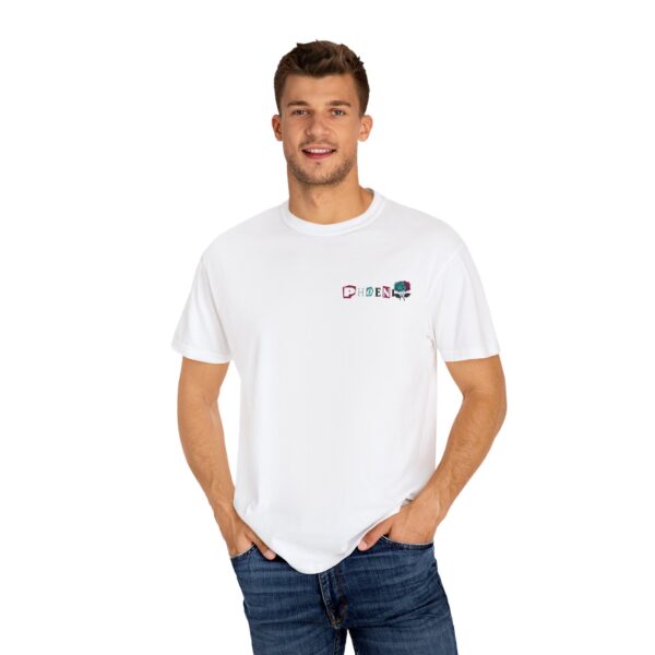 Floral phoenix Unisex Garment-Dyed T-Shirt - Image 4