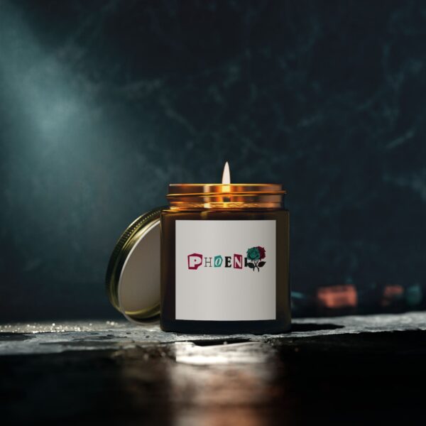 Floral Phoenix Scented Candle – Coconut Apricot Wax, 4oz & 9oz - Image 44