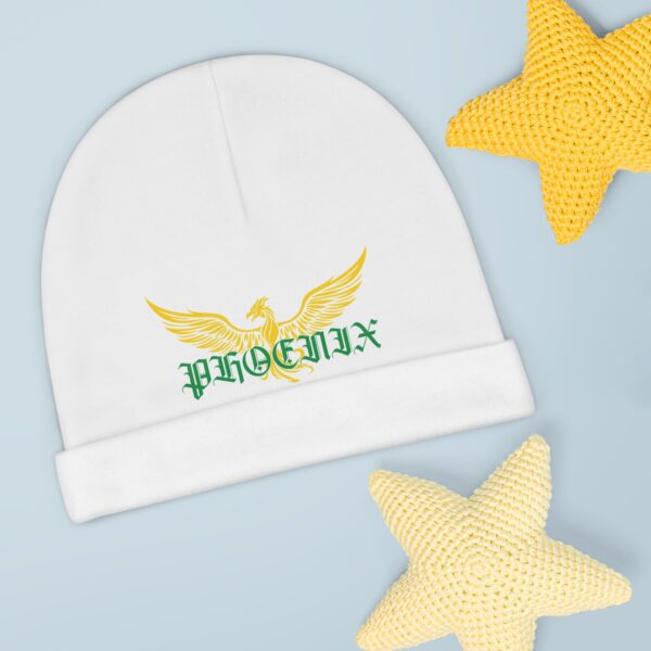 Yellow & Green Baby Beanie - Image 3