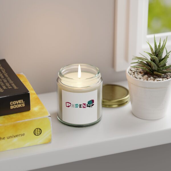 Floral Phoenix Scented Candle – Coconut Apricot Wax, 4oz & 9oz - Image 23